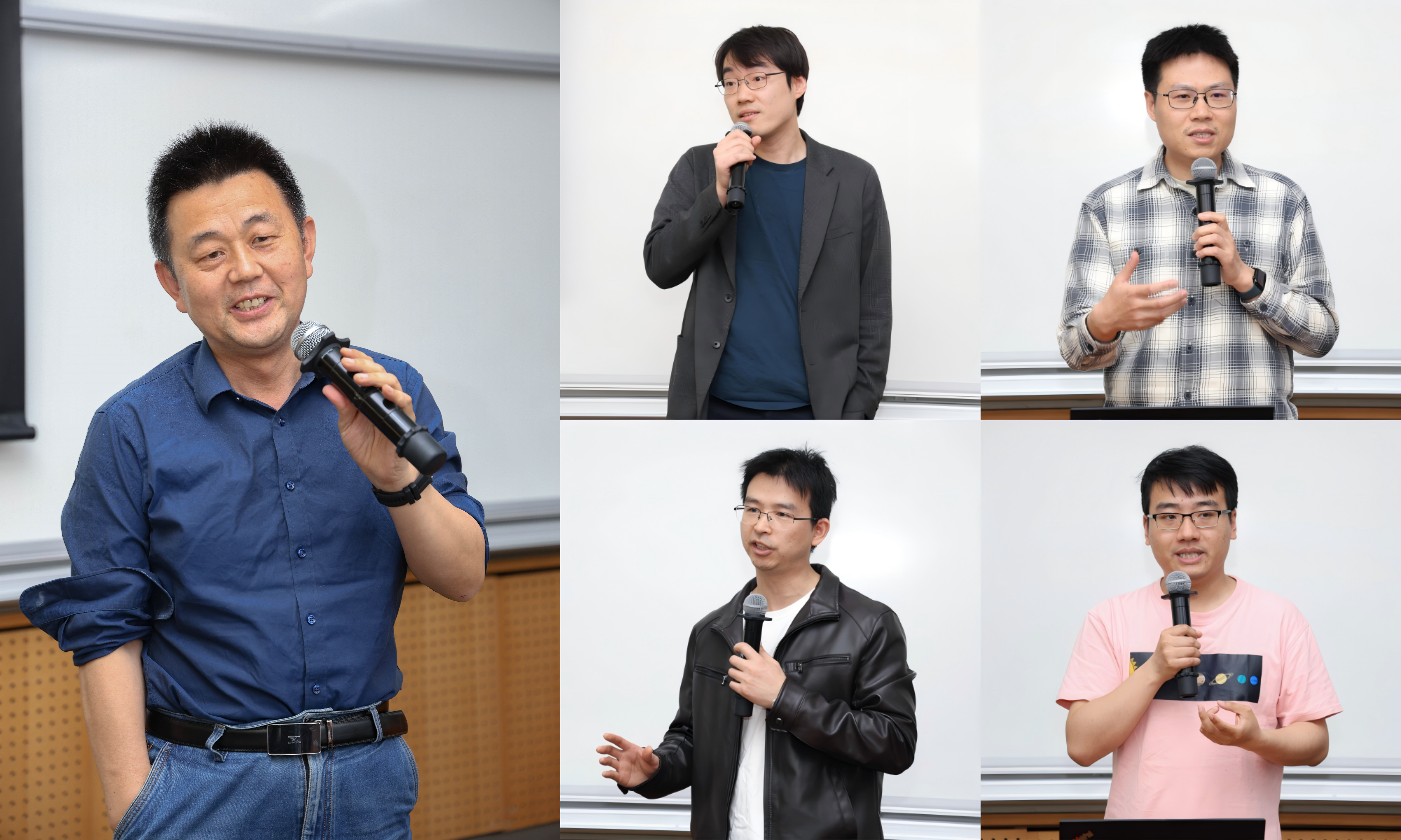 Clockwise from left: Yu Liu, Xinguang Fan, Jianghui Du, Jiaqi Li, and Mingsong Li